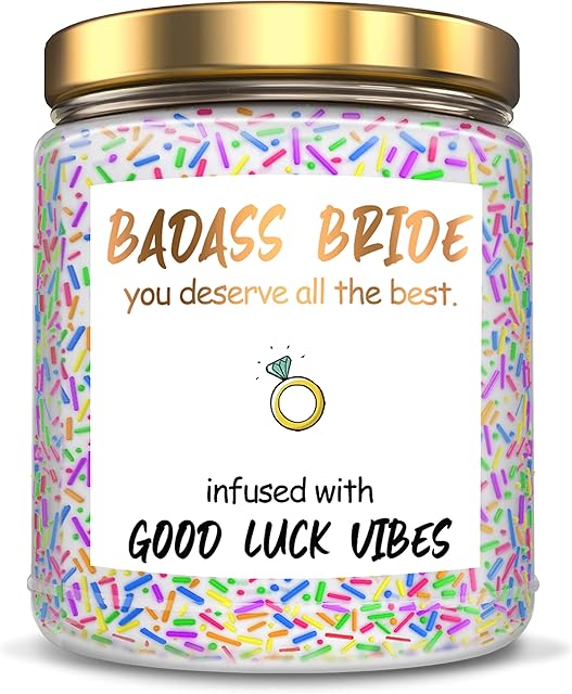Bride Gifts: Jar Scented Candle - Clove and Lavender - Bridal Shower, Bachelorette Party, Wedding Gifts