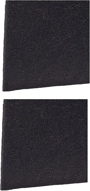 CFS – Pack of 2, Premium Cut-to-Fit Charcoal Carbon Anti-Odor Material Filter for Air Purifiers, Vent Hoods, Vacuums, Aquariums, Microwaves & More – Charcoal Air Filter Sheet – 12? x 12? – Black