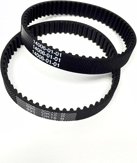 2-Pack Geared Drive Vacuum Belt Designed to Fit Dyson DC25 Replaces OEM# 914006-01