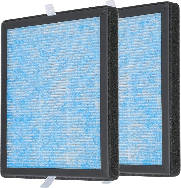 2 Pack R1 P1802 P1801 3-in-1 H13 HEPA Filter Replacement, Compatible with YIOU R1 P1802 and Elechomes P1801 Air Purifier