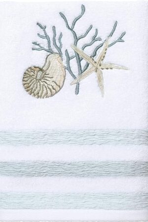 Avanti Linens Coastal Terrazo Cotton Towel Hand Towel