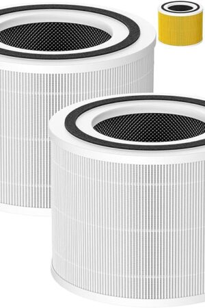 2 Pack 14 True HEPA Replacement Filter Compatible with Puro 240 Air Purifier, 3-in-1 True HEPA Filter Replacement with HP-14 Activated Carbon Filter