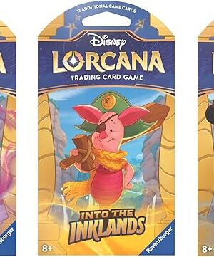 The Ravensburger Disney Lorcana TCG: Into The Inklands Assorted Single Booster Pack (12 Cards) | Collectible Trading Cards | Ideal for Disney Fans & TCG Players | Suitable for Ages 8+
