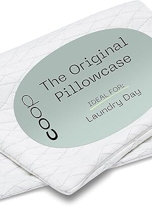 Coop Home Goods Original Pillow Case, Queen Size Pillow Case for Memory Foam Pillows, Breathable Ultra Soft Lulltra Fabric Cover with Zipper, Polyester/Rayon