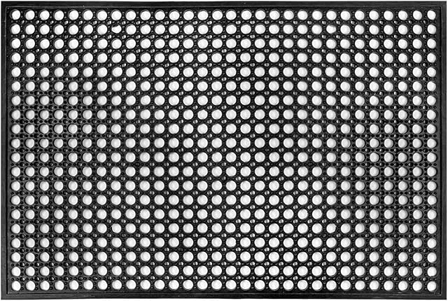 Yesland Non-Slip Rubber Door Mat Drainage Utility Floor Mat