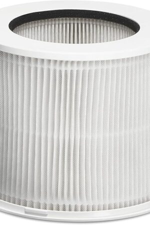 Clorox Tabletop Air Purifier True HEPA Replacement Filter, 200 Sq. Ft. Capacity, Removes 99.97% of Allergens up to 0.1 Micron, Compatible with 11020 & 11021, 1 Count (12020)