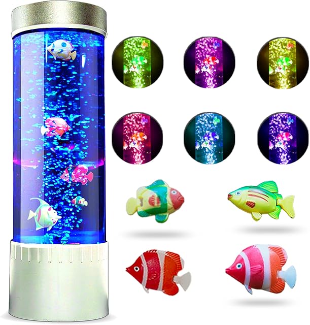 Brewish Bubble Fish Lamp LED 7 Color Changing Bubble Lamps