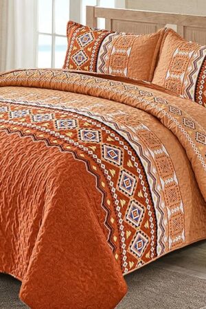 WONGS BEDDING Bohemian Lightweight Quilt Bedding Set