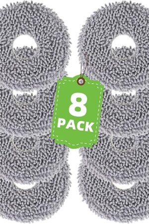 VIEWALL 8 Pack Mop Pad for iRobot Roomba Plus 405 G181/G185 Combo, Plus 505 Combo Robot Vacuum Cleaner, Microfiber Washable Mop Cloths Replacement Parts Accessories