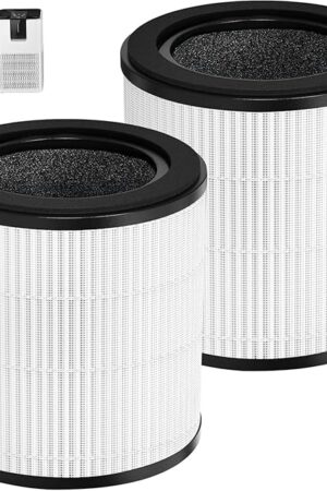 B-D02L Replacement Filter,Compatible with MOOKA B-D02L/M05 Air Purifier,Also fits VEWIOR B-D02U&KOIOS B-D02L Air Purifier,H13 True Filter for MOOKA Air Purifier Replacement Filter B-D02L 2-Pack