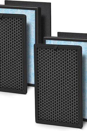 [2 SETS] 8L HEPA Replacement Filter Set Compatible with Okaysou Airmax 8L Air Purifier Filters, 3-Stage Airmax 8L Filter, H13 True HEAP and Blue Ultra-Filter Carbon Pre-filter Air Cleaner for Home