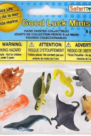 The Safari Ltd Sea Life Pack - Mini Figures of Marine Life - Educational Toy Set for Boys, Girls, and Kids Ages 5+