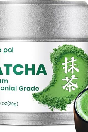 Venture Pal Ceremonial Grade Matcha Powder, Premium First Harvest | Vegan, Gluten-Free | Sugar-Free, No Additives | 100% Pure Matcha Green Tea | 30g/1.06oz