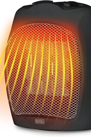 BLACK+DECKER Small Space Heater, 1500W Ceramic Heater for Indoor Use