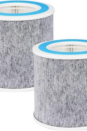 2 Pack HP102 Replacement Filter Compatible with Shark HP100 HP130 HP132 HP152 HC450 HC451 HC452 HC455 Air Purifier, H13 True HEPA,Compare Part # HE1FKPET, HE1FKBAS