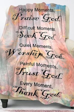 Christian Gifts for Women Faith, Inspirational/Religious/Spiritual Gifts for Adults, Soft Throw Blankets for Women/Men, Personalized Blankets for Adults 40"x 50"
