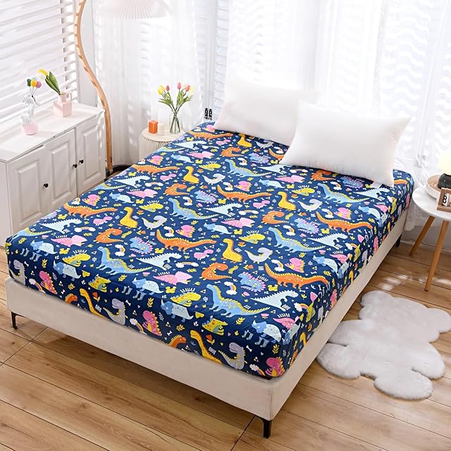 Deep Pocket Bedding Fitted Sheet for Boys Girls