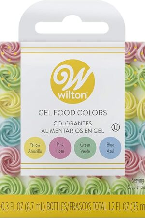 Wilton Gel Food Color Set, Primary, 0.3 Fl Oz, Pack of 4