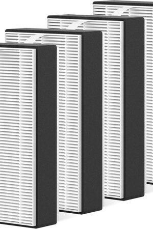 4 Packs F1 Repalcement Filter Compatible with 3M Filtrete C01 T02 Series FAP-C01-F1, FAP-T02-F1, FAP-C01BA-G1, FAP-T02WA-G1, FAP-ST02W and FAP-ST02N Air Purifi-er, Part# FAPF-F1-2P