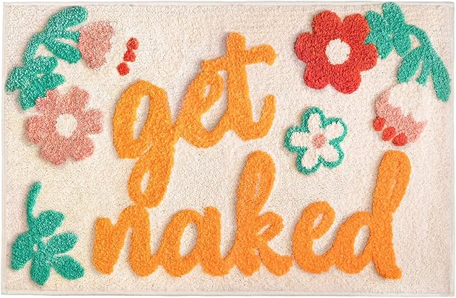 Bath Mat Pink Microfiber for Bathroom Decor 31 x 20 Inch