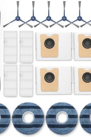 ???? ??? Accessory Kit for eufy Omni C20 Robot Vacuum, ?? ???? Replacement Parts Include: 1* Main Rolling Brush, 4* Washable Filter, 6* Side Brush, 4* Dust Bag, 4* Mop Pad