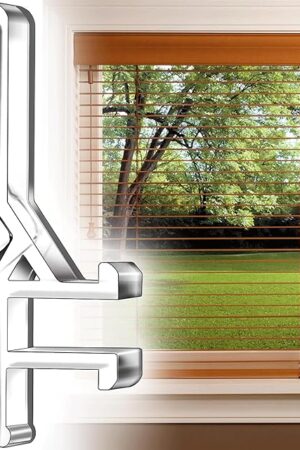 12 PCS Hidden Channel Valance Clips, 1-7/8inch Clear Plastic Blinds Clips for Valance with a Groove in The Back