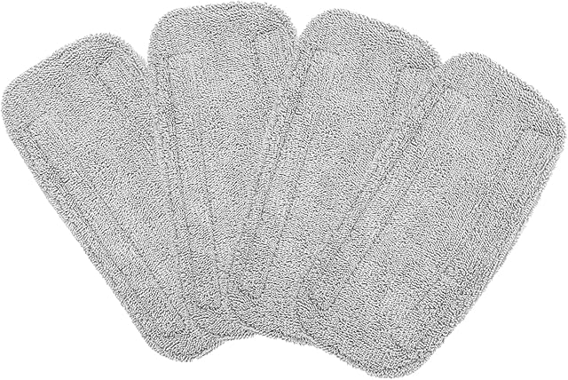 4 Packs Replacement Mop Pads Compatible with GorFanty Steam Mop GF-6610B/GF-6610/ Neugo NE033 NE033M/ Mxnsewr Steam Mop, Washable, Reusable Microfiber Steam Mop Cloth