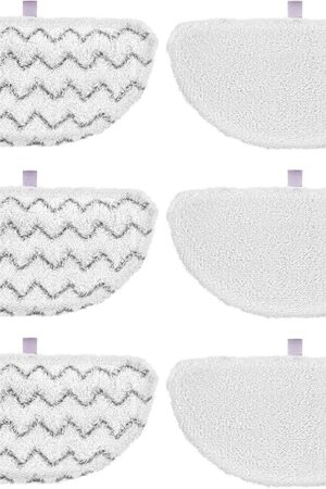 6 Pack 1940 for Bissell Steam Mop Pads for Bissell PowerFresh Steam Mop 1806 1544 1440 2075A 2685A 1940W 19404 Series, Model 19402 19408 1940a 1940f 1940q 1940t B0006 B0017, Part #5938#203-2633
