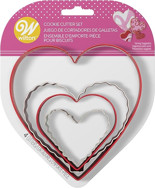 Wilton Nesting Hearts Cookie Cutter Set, 4-Piece