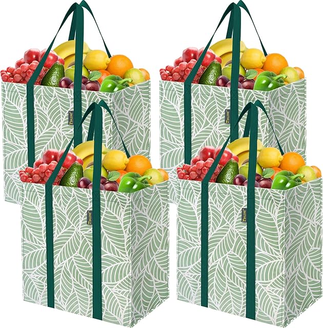 BALEINE Antique Folidage Grocery Bags Tote Bags