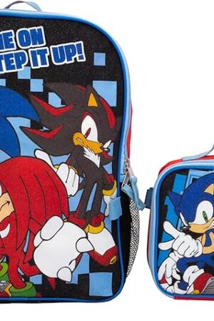 AI ACCESSORY INNOVATIONS Sonic The Hedgehog 16" Red Backpack Set Boys & Girls
