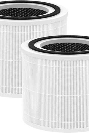 240 HEPA Replacement Filter Compatible with Puroair 240 Air Purifier, 3 in 1 Grade Filtration HEPA with Activated Carbon for 99.97% Air Pollutants Home Room, 240 Replacement Filter, 2 Pack