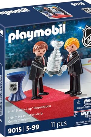 The Playmobil NHL Stanley Cup Presentation Set, White