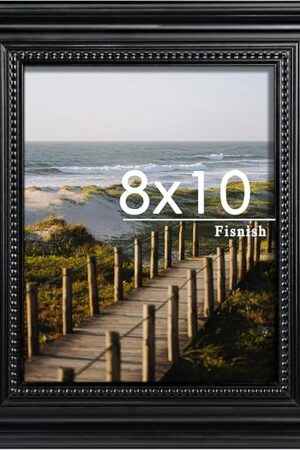 8x10 Picture Frame, Table Top or Wall Mount, Black, 1 Pack