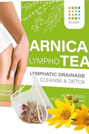Bruizex Arnica Tea for Bruising & Swelling, 30 Bags, Post Surgery | Blend For Lymphatic Drainage | Recovery after Liposuction | With Ginger
