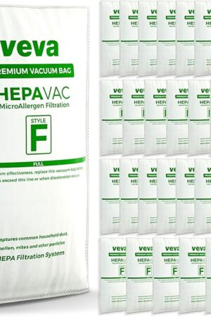 30 Pack HEPA Filter Bags Style F for Kirby Vacuum 204811, 204814, 205811, Avalir I, II, Sentria I, II, Ultimate G, Diamond, G3, G4, G5, G6, G7