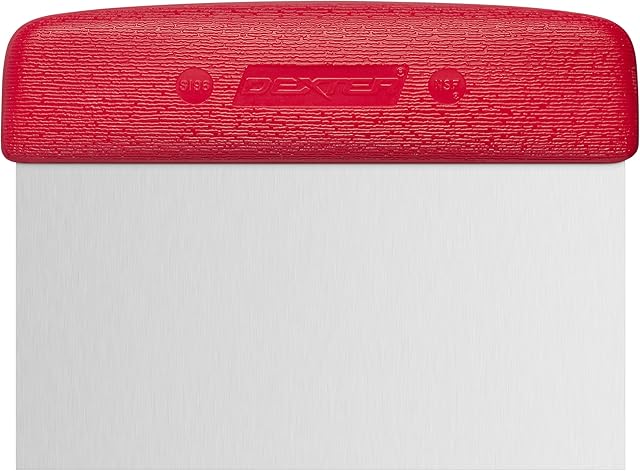 Dexter-Russell 17303R: 6" X 3" Dough Cutter/Scraper, Red Handle