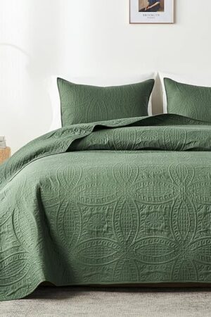 akkialla Lightweight Modern Style Queen Quilt Bedding Set Ultrasonic