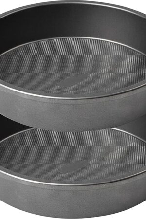 9 Inch Round Cake Pan, Nonstick Bakeware Set, Baking Pan with Diamond Texture Pattern, Set of 2
