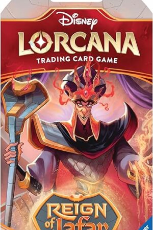The Ravensburger Disney Lorcana TCG: Reign of Jafar Single Booster Pack with 12 Assorted Cards for Ages 8 and Up | Collectible Trading Cards | Ideal for Disney Fans & TCG Players
