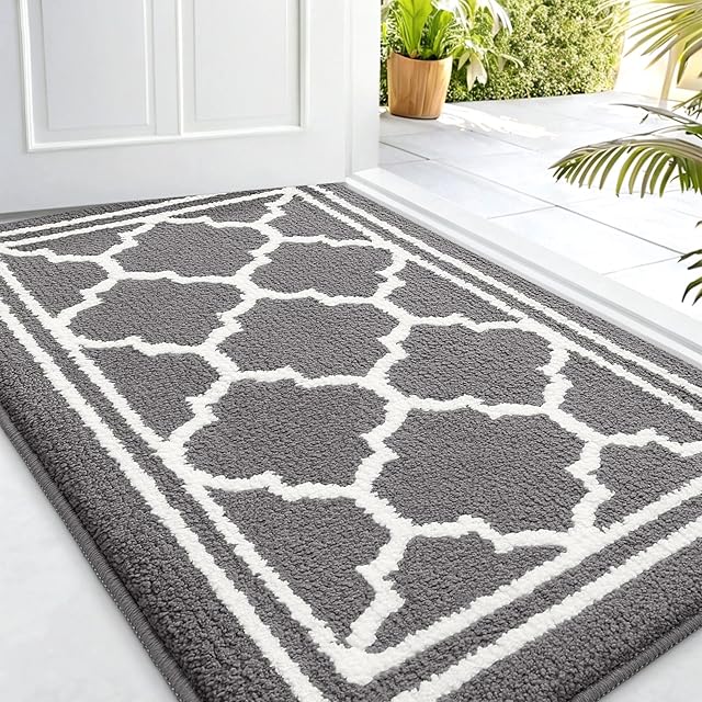 Buganda Indoor Door Mat, Anti-Slip Dirt-Resistant Low Profile