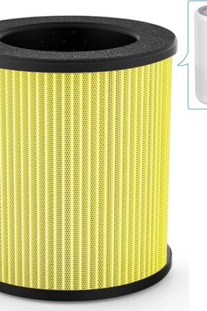 (1 PCS) Air Filter for Pet Dander, Pet Odor, Pet Fur, Pet Hair, B-D02U Replacement Filter, VEWIOR H13 True HEPA Air Cleaner Filter (Special for B-D02U Air Purifier)