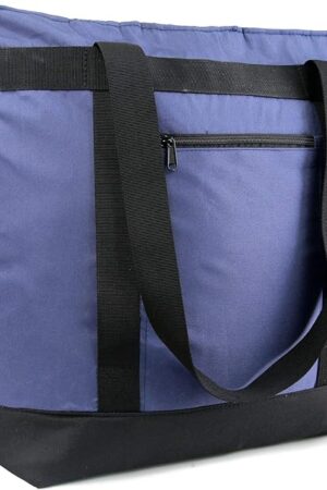 BeeGreen Cooler Bag Soft Leakproof Insulated Tote with Zipper for Beach Travel Grocery