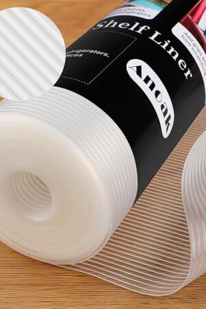 Anoak Shelf Liner Cabinet Liner, Non Adhesive Drawer Liner, Washable 12 Inch x 20 FT(240 Inch) Waterproof Durable Non-Slip Shelf Liners for Kitchen, Drawer, Refrigerator