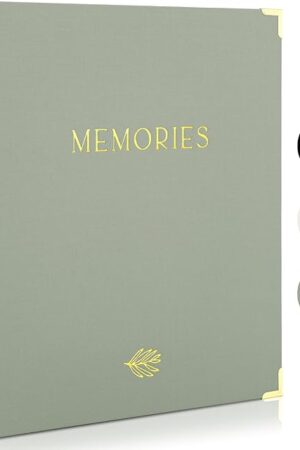 Beautiful Linen Photo Album For 4x6 Photos - Safely Holds Up To 500 Pictures of Unique Memories - The Perfect Large Photo Book To Store All Pictures of Treasured Family, Baby or Wedding Moments