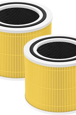 2 Pack Core 300 Replacement Filter for LEVOIT Core 300 and Core 300S Air Purifier, 3-in-1 Core 300 Pet Aller-gy Filter Efficiency Activated Carbon Filtration System, Core 300-RF-PA
