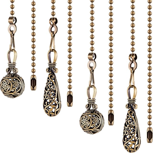 4 Pieces Ceiling Fan Pull Chain 13 Inch Ceiling Light