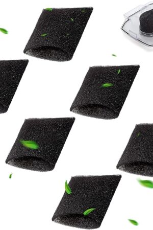 6 Pack Sponge Foam Tank Filter Replacement Part Compatible with Hoover Steam Vacuum Cleaner F5800 Series, Extractor Foam Recovery Tank Cup
