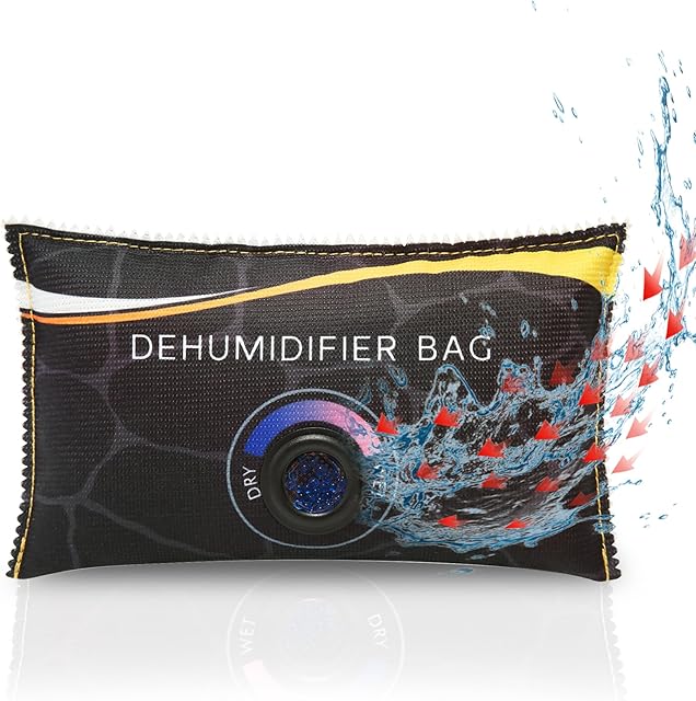 400g (0.8 lbs) Rechargeable Moisture Absorbers,Car Dehumidifier Bag,Microwave Fast Reactivated Large Desiccant Packs for Storage,Silica Gel Packets for Closet and Bathroom,Gun Safe Dehumidifier