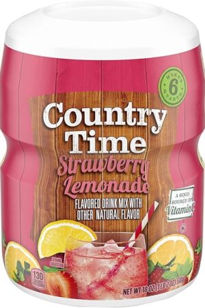 Country Time Strawberry Lemonade Powdered Drink Mix 18 oz 1 Count
